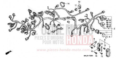 WIRE HARNESS (ST1100A) ST1100AY de 2000